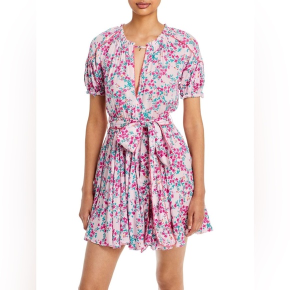 Poupette St Barth Ivy Lace Trimmed Mini Dress (1) - Picture 2 of 10